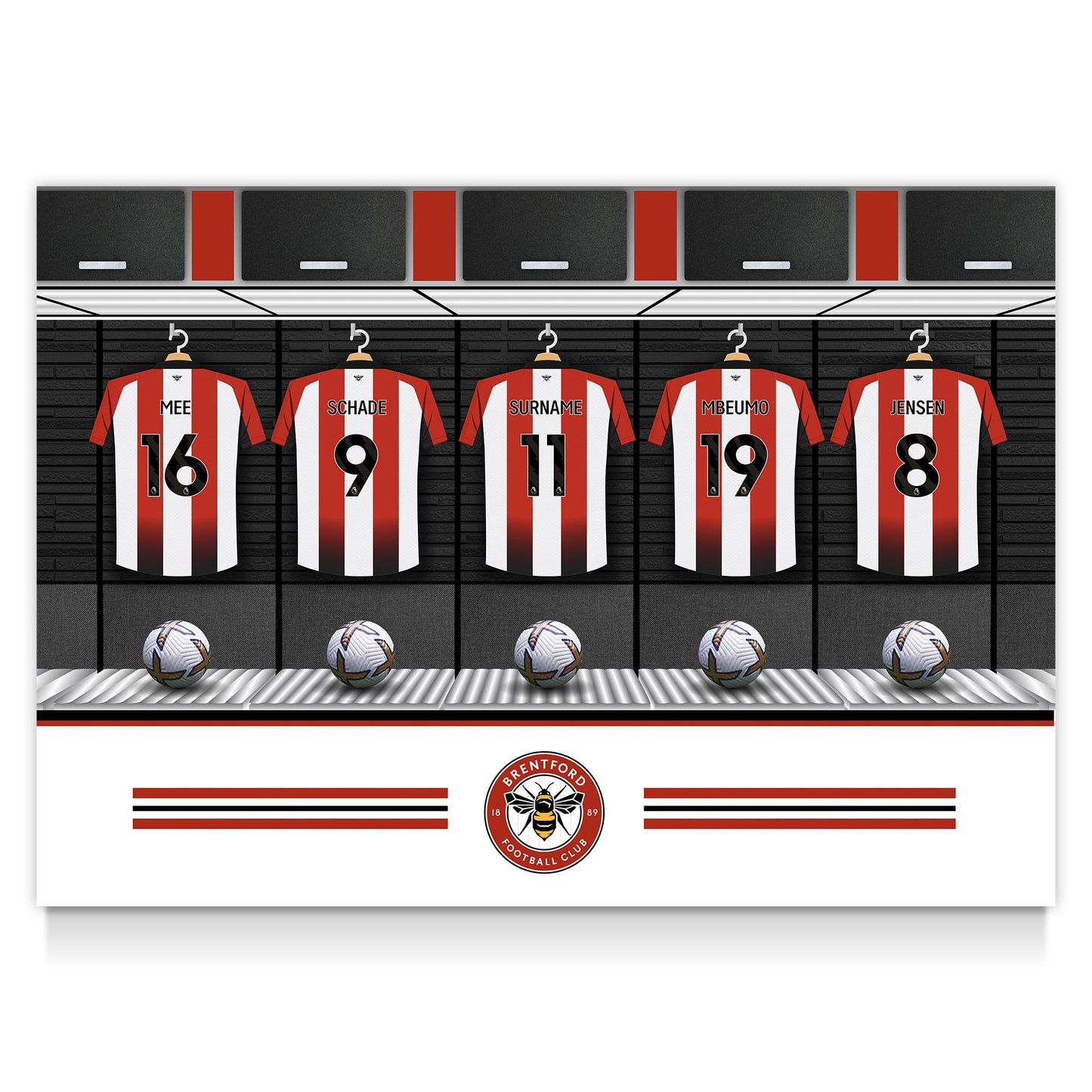 Brentford FC Dressing Room Poster