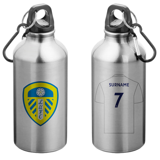 Leeds United FC Aluminium Sport Bottle with Carabiner