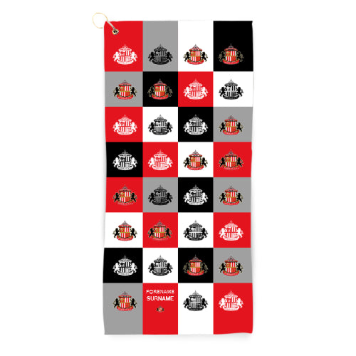 Sunderland AFC Chequered Golf Towel