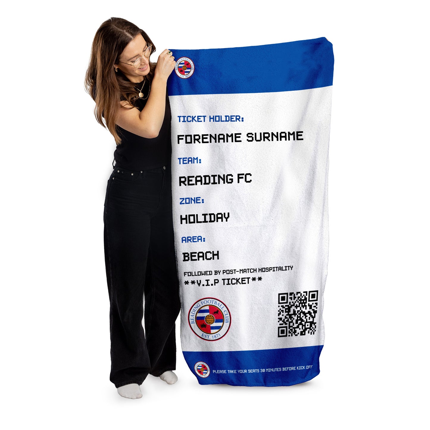 Reading FC Ticket Beach Towel