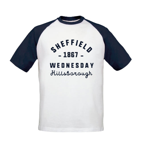 Sheffield Wednesday FC Stadium Vintage Baseball T-Shirt