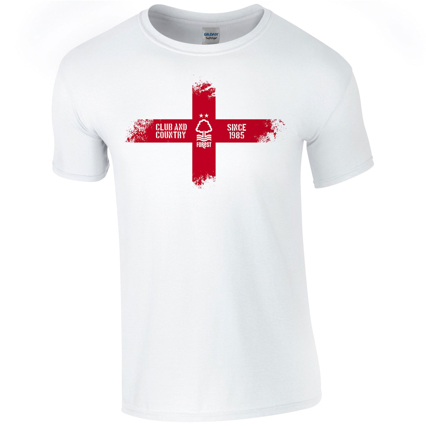 Nottingham Forest FC Club and Country Adult T-Shirt (White)