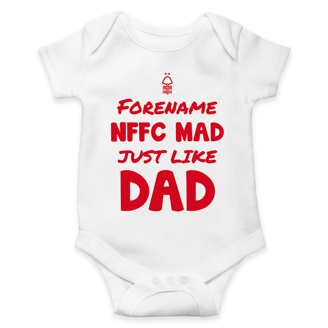 Nottingham Forest FC Mad Like Dad Baby Bodysuit