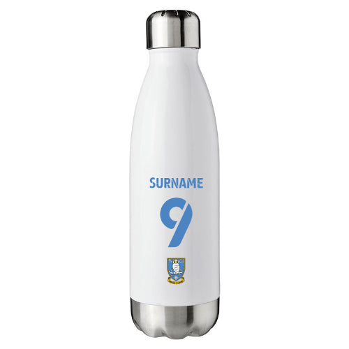 Sheffield Wednesday FC Back of Shirt White Insulated Water Bottle