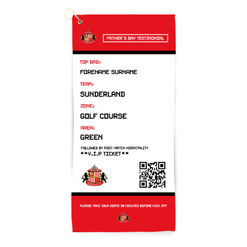 Sunderland AFC FD Ticket Golf Towel