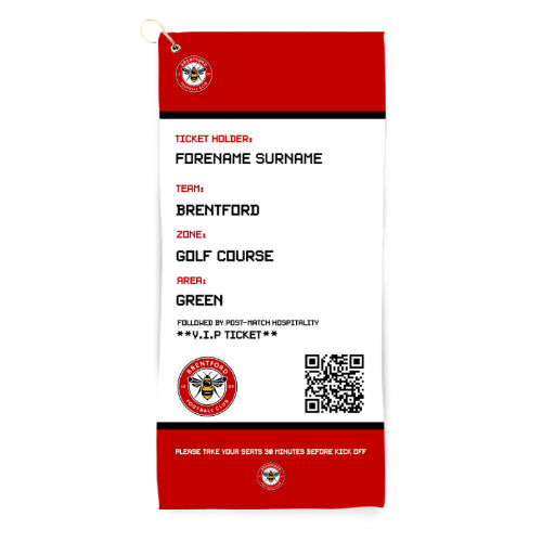 Brentford Ticket Golf Towel