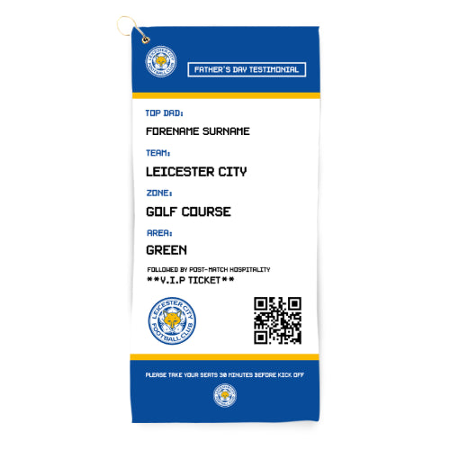 Leicester City FC FD Ticket Golf Towel