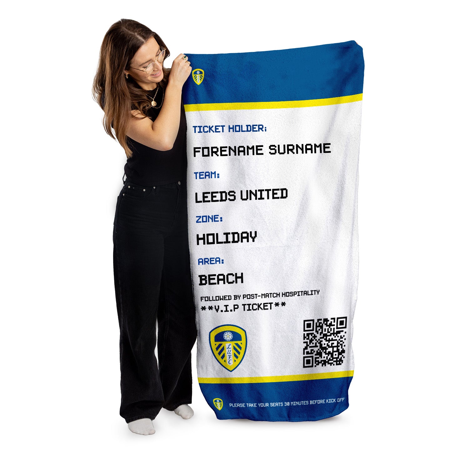 Leeds United FC Ticket Beach Towel