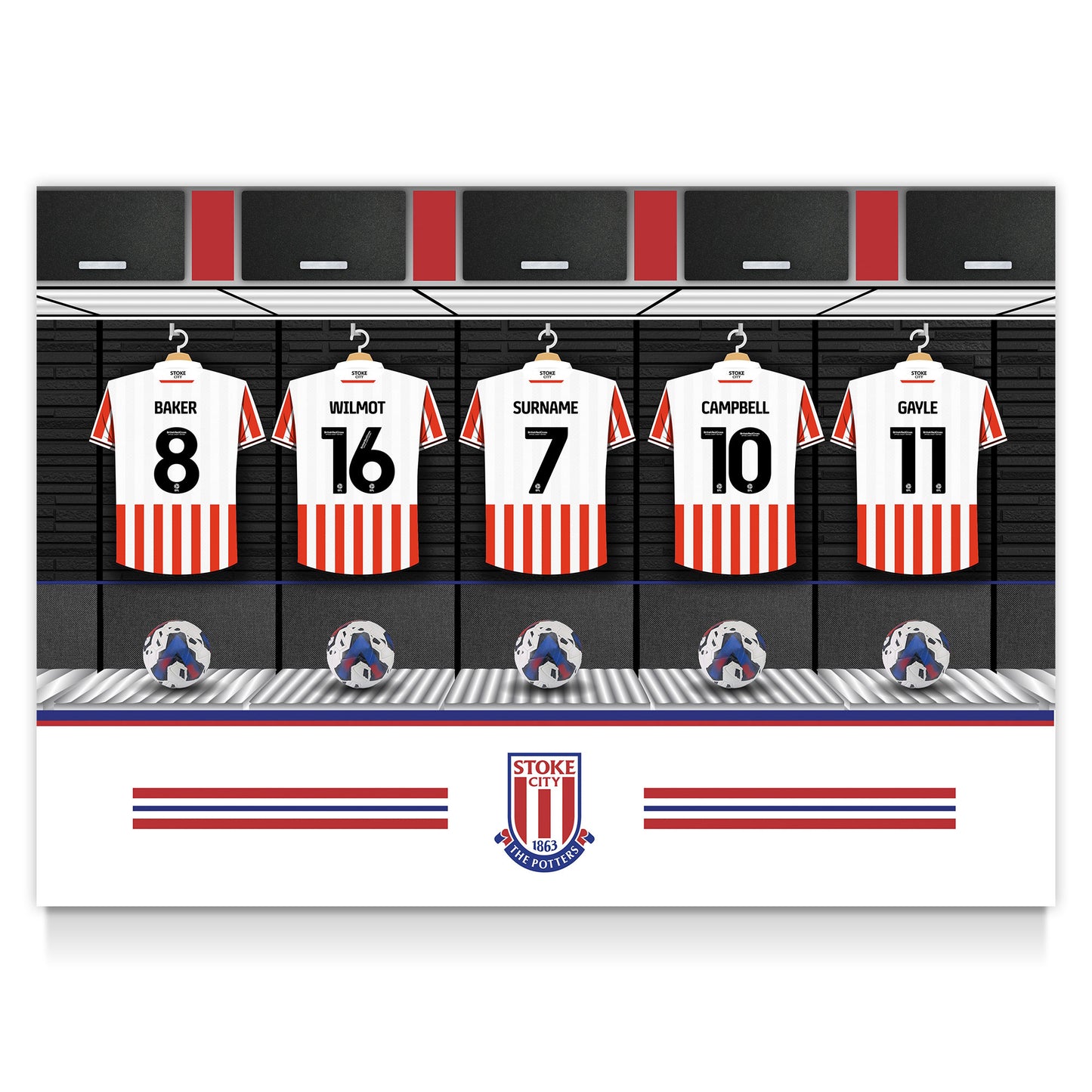 Stoke City FC Dressing Room Poster