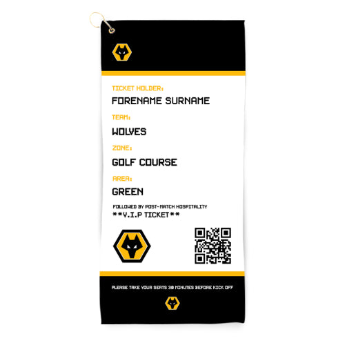 Wolves Ticket Golf Towel