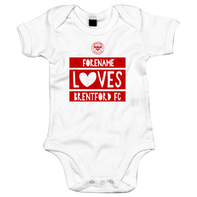 Brentford FC Loves Baby Bodysuit