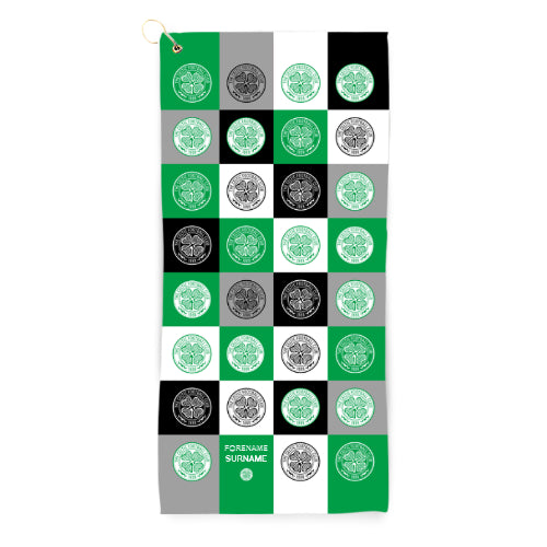 Celtic FC Chequered Golf Towel