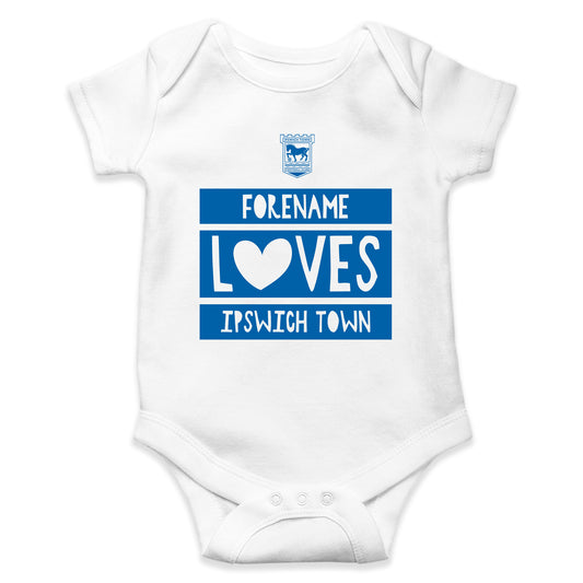 Ipswich Town FC Loves Baby Bodysuit