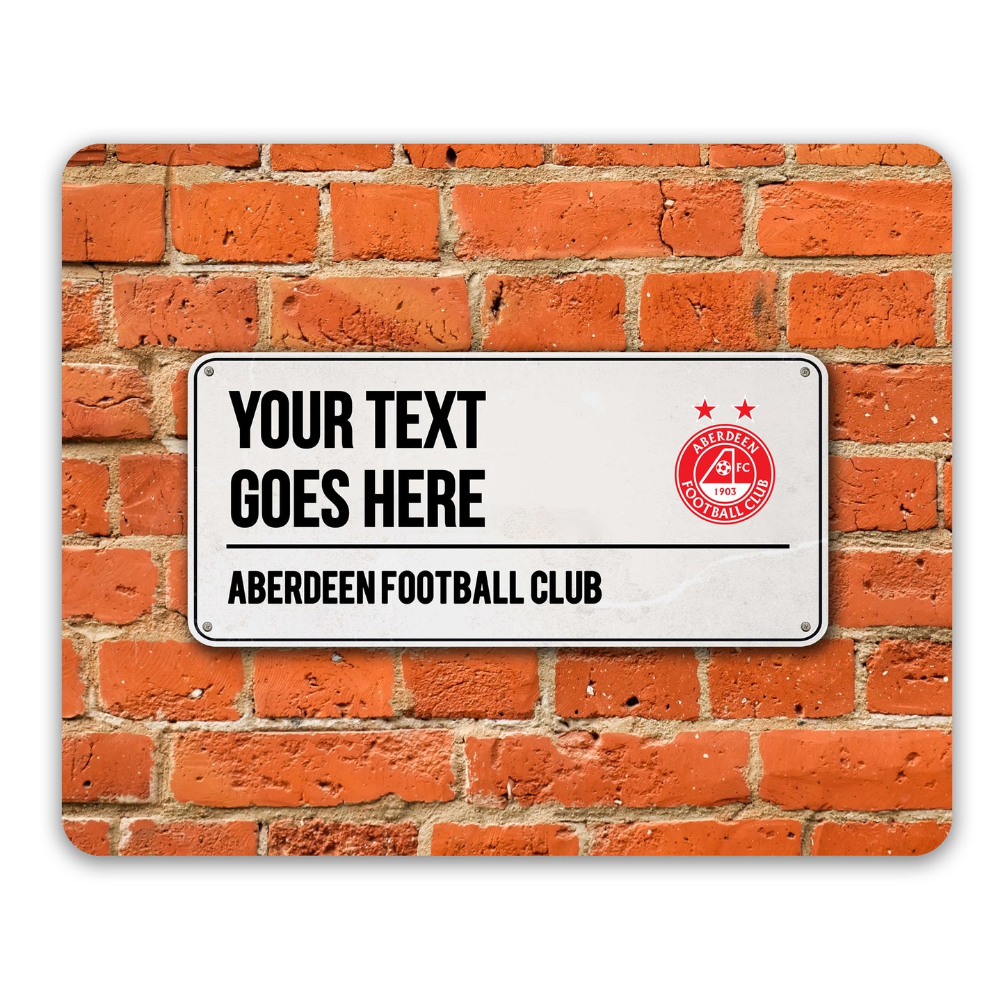 Aberdeen FC Street Sign Mouse Mat