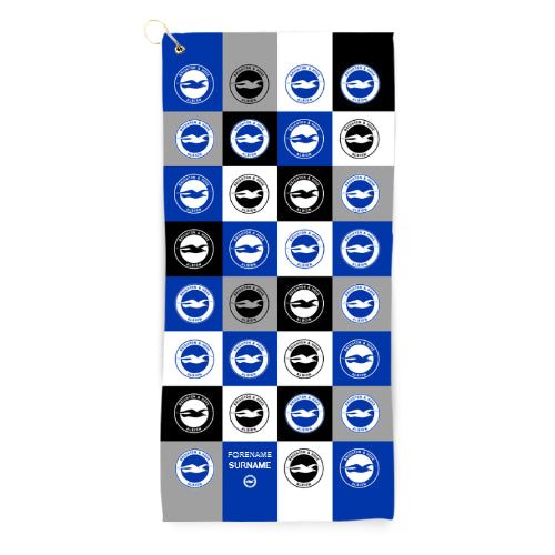 Brighton & Hove Albion FC Chequered Golf Towel