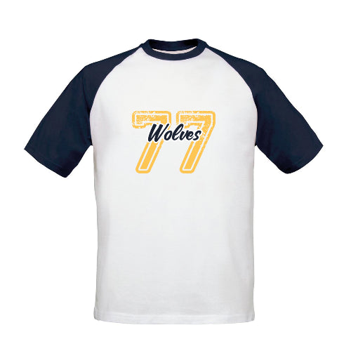 Wolves Varsity Number Baseball T-Shirt