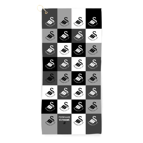 Swansea City AFC Chequered Golf Towel