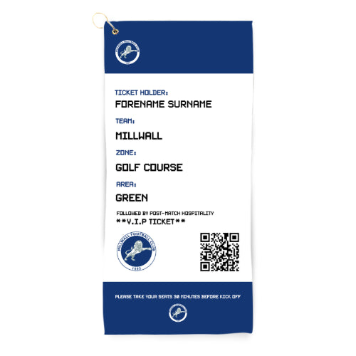 Millwall Ticket Golf Towel