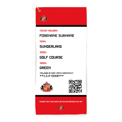 Sunderland AFC Ticket Golf Towel