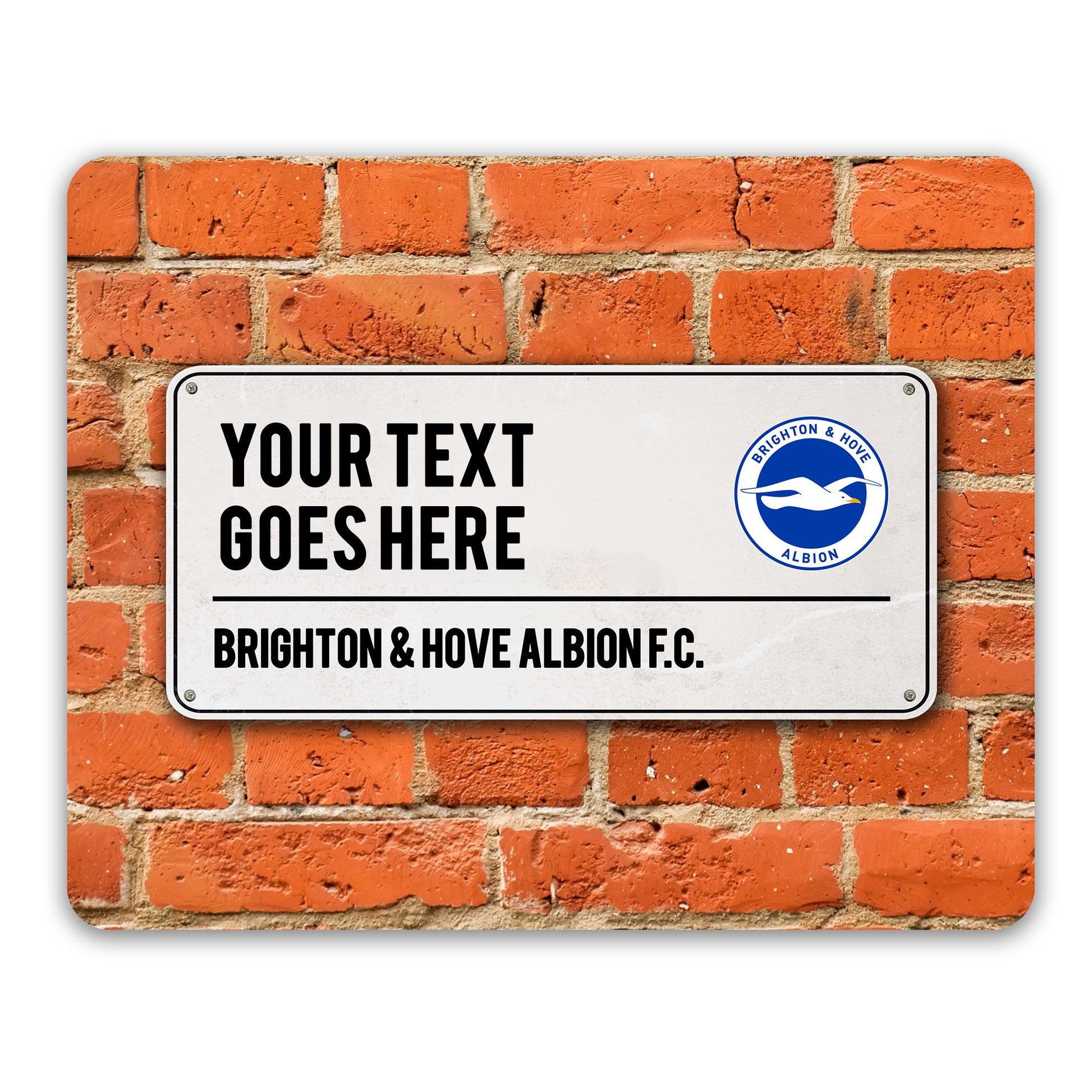 Brighton & Hove Albion FC Street Sign Mouse Mat