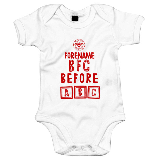 Brentford FC Before ABC Baby Bodysuit