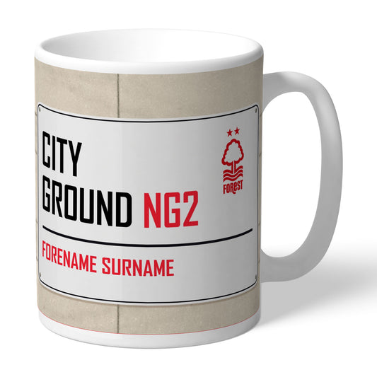 Nottingham Forest FC Street Sign Mug