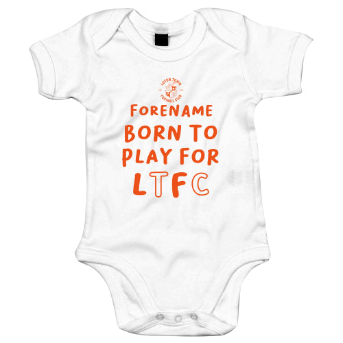 Luton Town FC Born to Play Baby Bodysuit