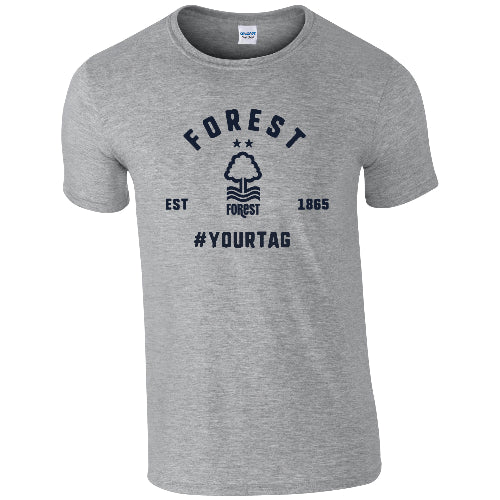 Nottingham Forest FC Vintage Hashtag T-Shirt