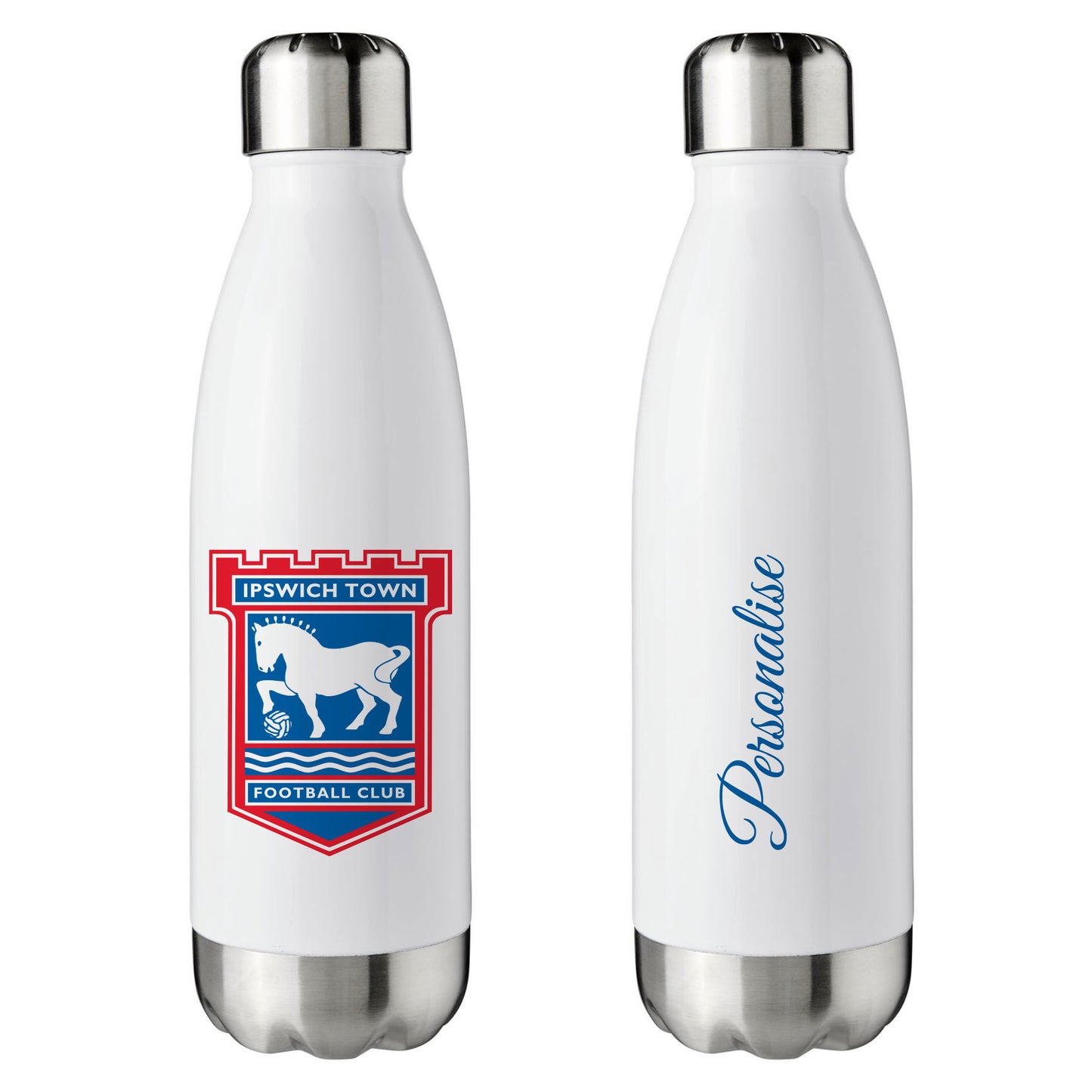 Ipswich Town FC White Insulated Water Bottle