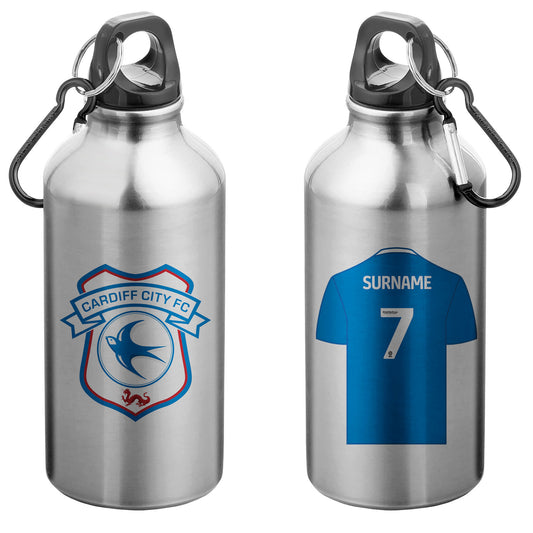 Cardiff City FC Aluminium Sport Bottle with Carabiner