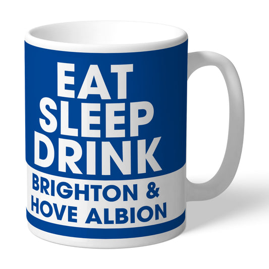 Brighton & Hove Albion FC Eat Sleep Drink Mug