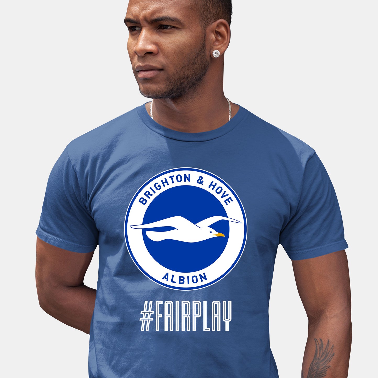 Brighton & Hove Albion FC Fair Play Men's T-Shirt - Blue