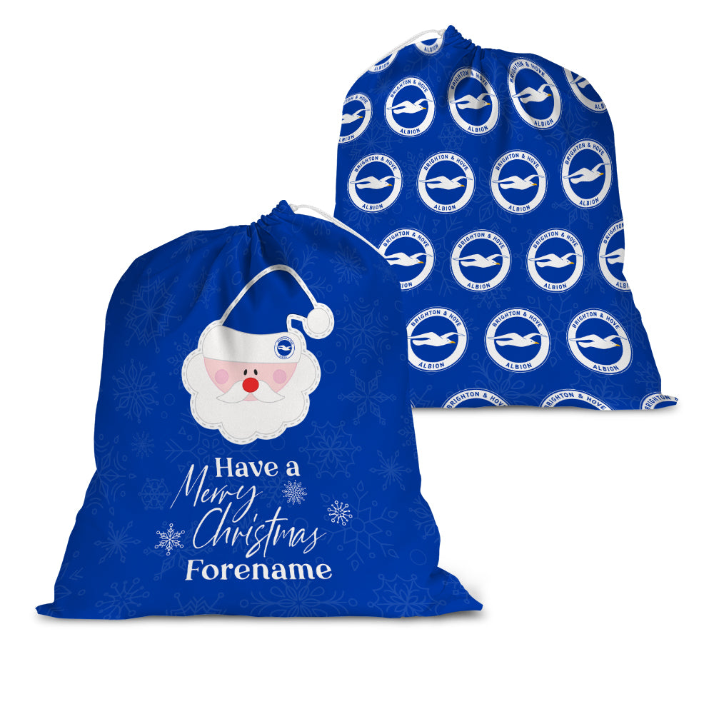 Brighton & Hove Albion FC Merry Christmas Santa Sack