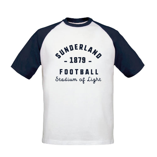 Sunderland AFC Stadium Vintage Baseball T-Shirt