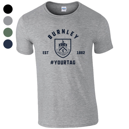 Burnley FC Vintage Hashtag T-Shirt