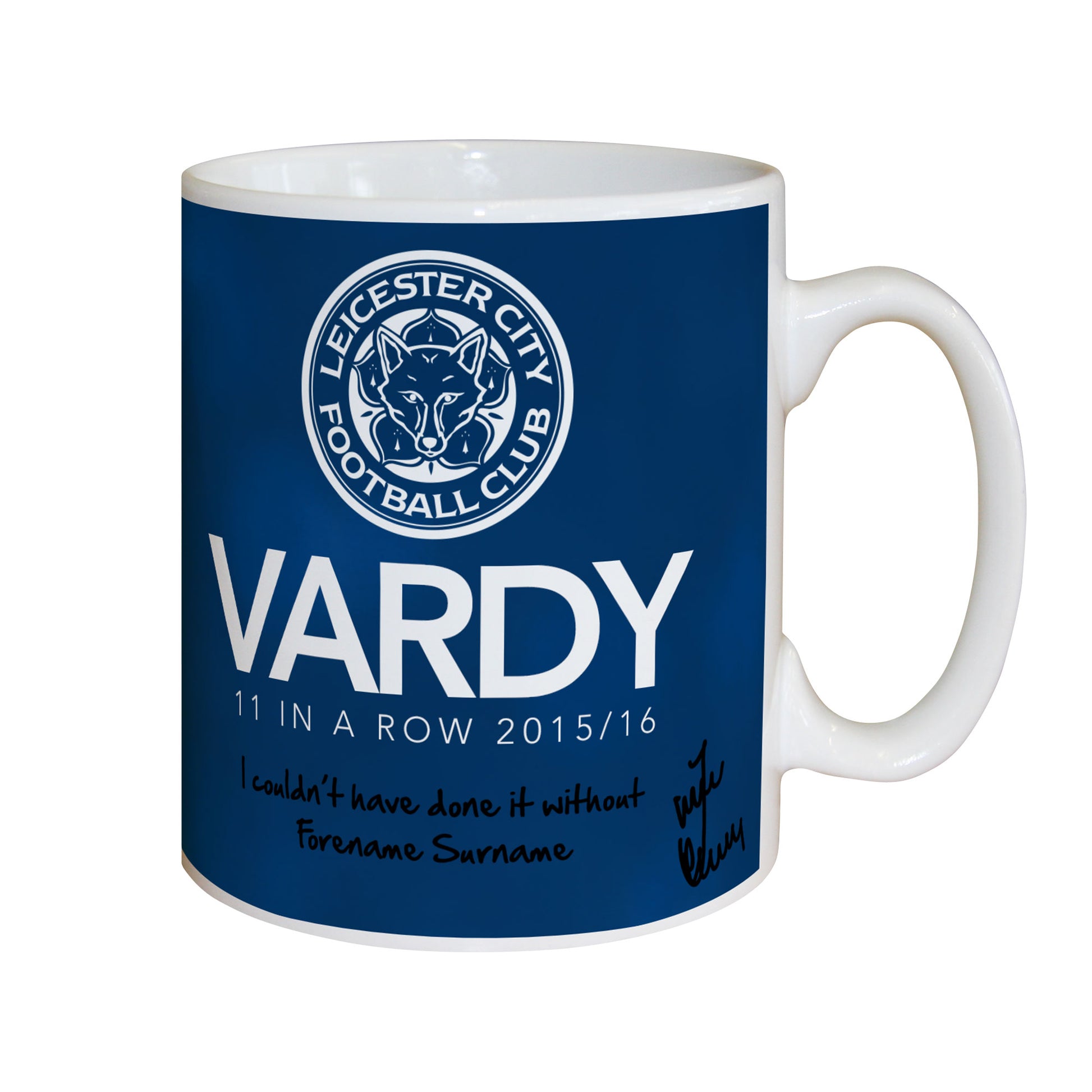 Leicester City FC Vardy 11 in a Row Mug