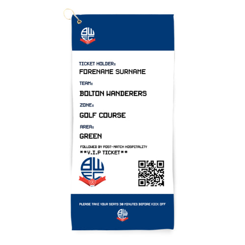  Bolton Wanderers Ticket Golf Towel