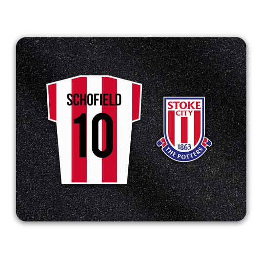 Stoke City FC Back of Shirt Mouse Mat