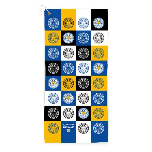 Leicester City FC Chequered Golf Towel