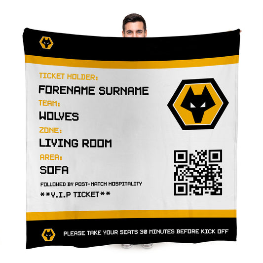 Wolves FD Ticket Fleece Blanket