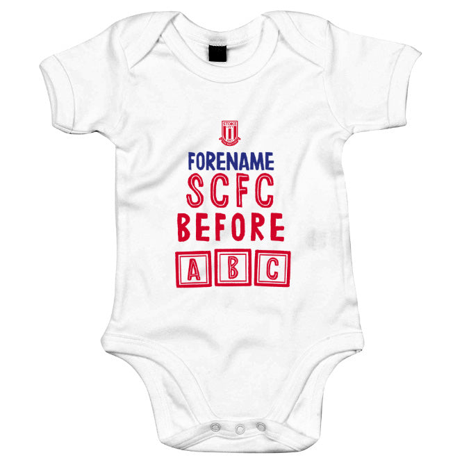 Stoke City Before ABC Baby Bodysuit