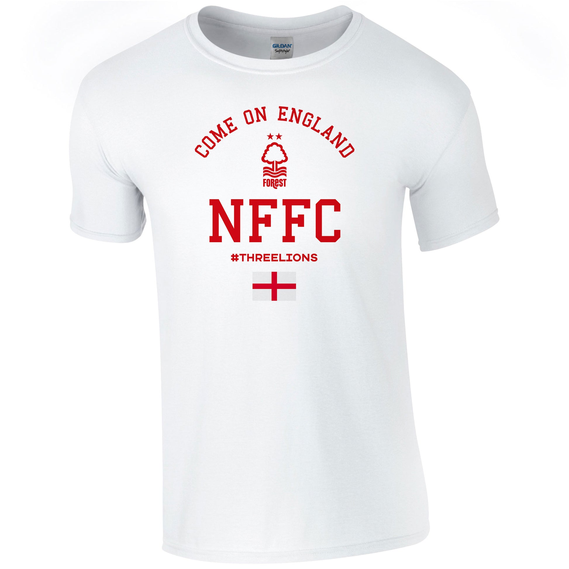 Nottingham Forest FC Come On England Adult T-Shirt (White)