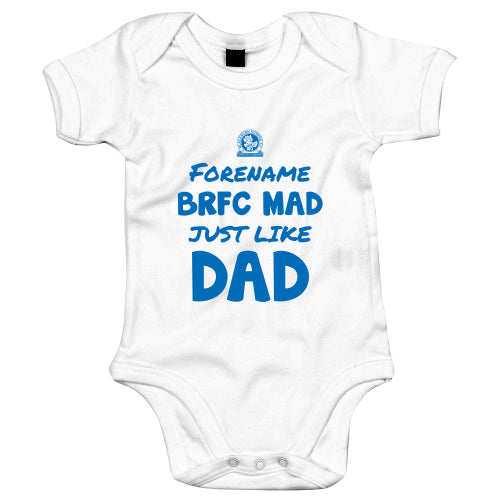 Blackburn Rovers FC Mad Like Dad Baby Bodysuit