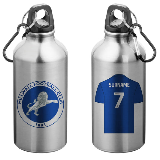 Millwall FC Aluminium Sport Bottle with Carabiner