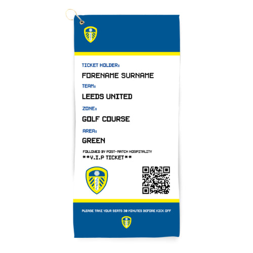 Leeds United Ticket Golf Towel