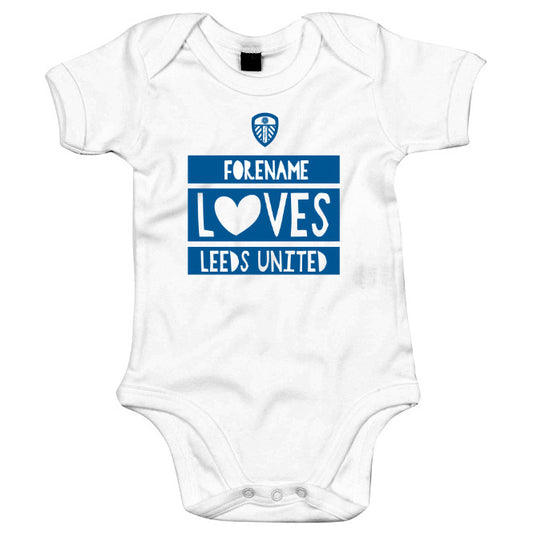 Leeds United FC Loves Baby Bodysuit