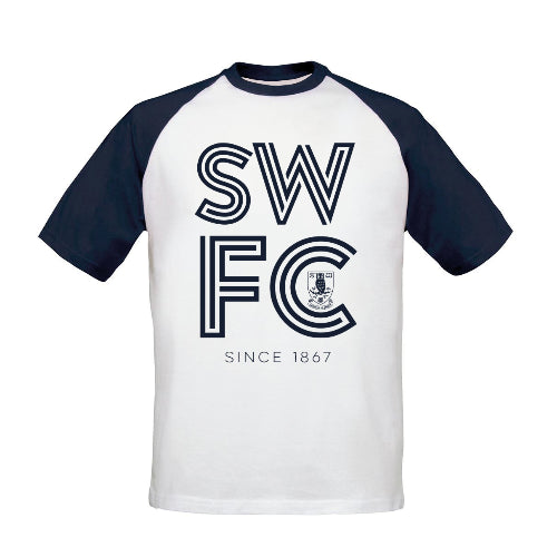 Sheffield Wednesday FC Stripe Baseball T-Shirt