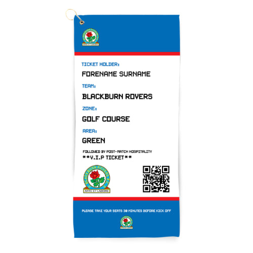 Blackburn Rovers Ticket Golf Towel