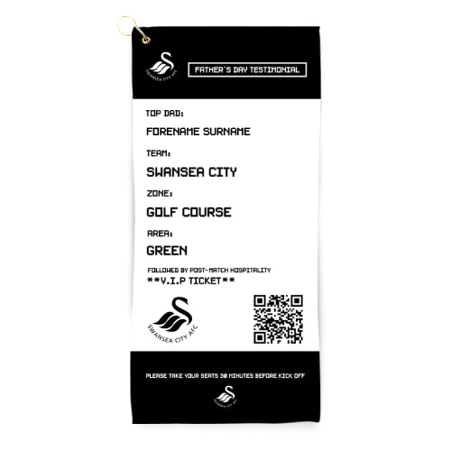 Swansea City AFC FD Ticket Golf Towel