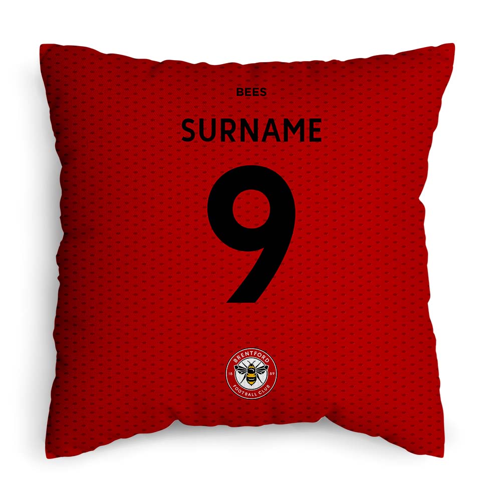 Brentford FC Back of Shirt 18" Cushion